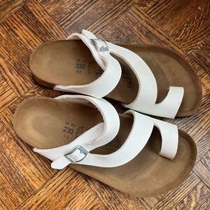 Birkenstocks Birki’s White Sandals L 5